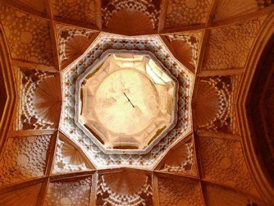 Muqarnas, sometimes called ‘stalactite vaulting’, are a three-dimensional form of architectural decoration of domes, niches and the underside of vaults. For the craftsmen-constructors, they require the application of detailed geometric principles; for the viewer, they allow infinitely imaginative reviewing